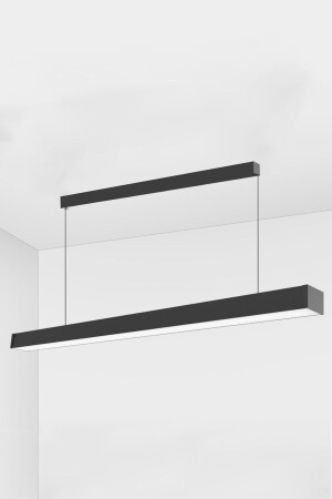 إضاءة MNZ-Linear 80cm Case Black 3 Color Lighting، متولى التحكم عن بعد، إضاءة المكاتب، شمعة حديثة 3008 - LEDMİ
