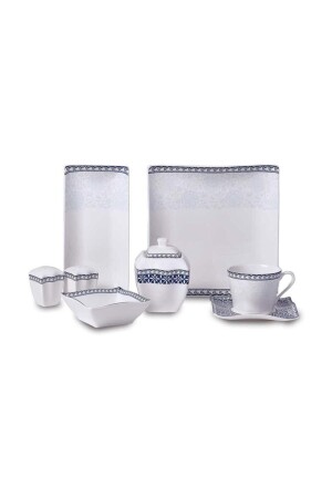 مجموعة MNZ-Link 28 قطعة مربع الإفطار مجموعة A8589 - KORKMAZ