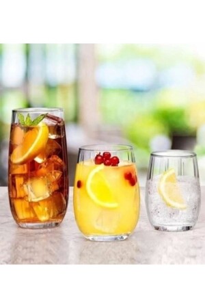 MNZ-Linka 18 قطعة ماء مشروب شرب كوفي كوب مجموعة Han-krp-420405-420302-420212 - Paşabahçe