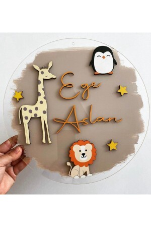 أزياء باب غرافة من نوع MNZ-Lion - أزياء باب الطفل المخصصة - Pembe Ağaç Tasarım Atölyesi