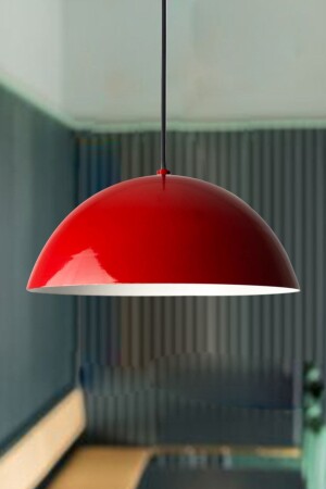 MNZ-Lipeo الشنابل الحمراء الواحدة ضوء اللقاء غرفة المعيشة مطبخ صالون شعر مقهى مصباح إضاءة ديكوراتية المزج - Bamyum