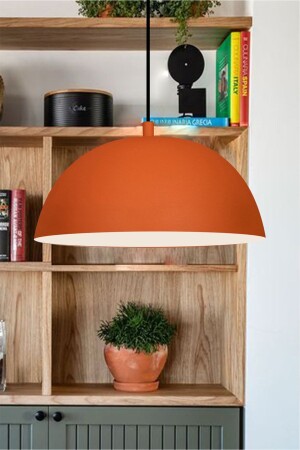 MNZ-Lipeo نارنجي شمعة واحدة مصباح معلق غرفة المعيشة مطبخ صالون شعر مقهى مصباح إضاءة ديكوراتية المخبز BMM7080 - Bamyum