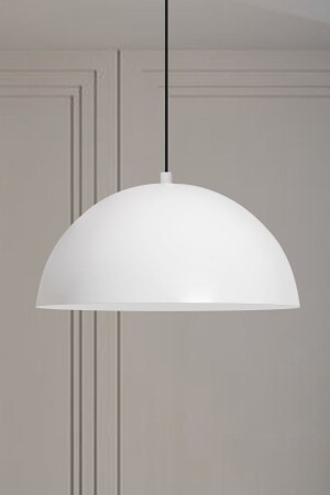 MNZ-Lipeo White Chandelier مصباح معلق واحد غرفة المعيشة مطبخ صالون شعر مقهى مصباح إضاءة ديكوراتية المخبز BMM7080 - Bamyum