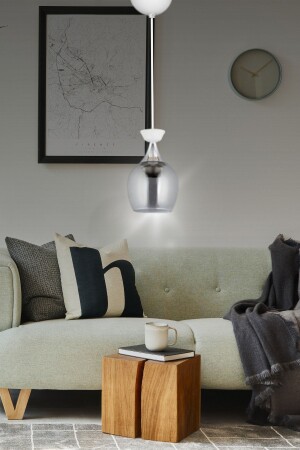 MNZ-Liya 1-piece Modern Pendant Lamp شمعة أبيض - غرفة المعيشة - القاعة - غرفة النوم - المطبخ TYCUKN5JAN16908140623544 - VEDA AVİZE