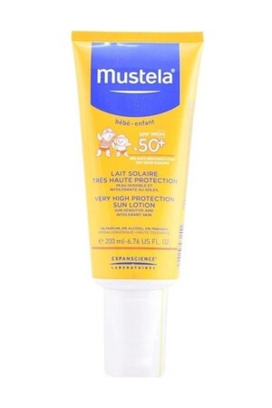 MNZ-Location Protection Lotion Spf 50+ 200 مل لوسين الشمس الطفل 3504105031541 - Mustela