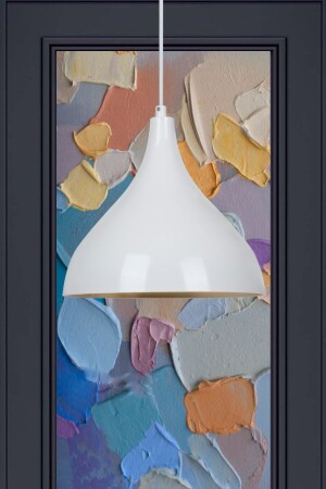 مصباح مقعد واحد أبيض MNZ-Long Pendant Lamp صانع غرفة المعيشة مطبخ مقهى مطعم مصباح غرفة الأطفال صانع النماذج RSA2016XXXX02 - Bamyum