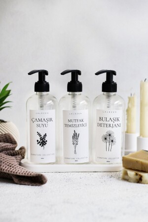 MNZ-Long White Stand شفاف مطبخ الزهور نظيف الأطباق مضغوط الأطباق المياه المسموحة بتصنيف مجموعة 3luset المطبخشف - LALEZEN HOME