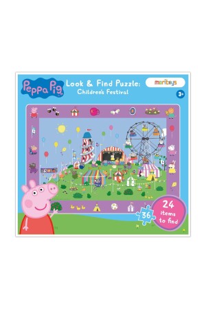 MNZ-Look & Find Puzzle: مهرجان الأطفال في بيپا الخنازير - 36 قطعة لعبة اللغز واللغز MRPEPPA009 - moritoys