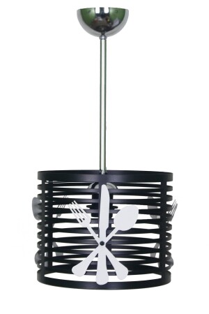 مطبخ MNZ-Loophole Single Black Case طعام أبيض مصباح المطبخ 01-0102-S - Taşcan Aydınlatma