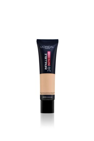 MNZ-L'oréal باريس لا أخطاء 24 ساعة غطاء الميت كوفير فائقة التغطية - 200 رمل ذهبية - L'oreal Paris