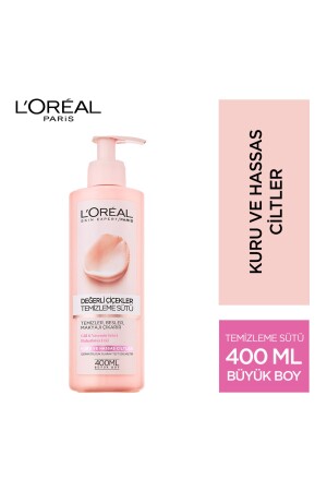 MNZ-L'oréal باريس الزهور الثمينة تنظيف الحليب الجافة والبشرة الحساسة 3600523449347 - L'Oreal Paris