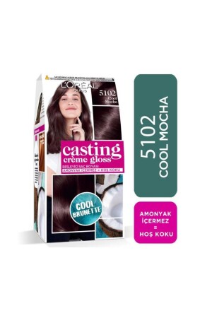 MNZ-L'oréal باريس الصبغ كريم بلوز لون الشعر - 5102 Cool Mocha - L'oreal Paris