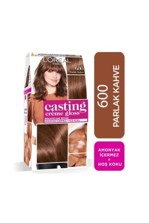 MNZ-L'oréal باريس صبغة كريم بلوز لون شعر 600 بني - L'oreal Paris