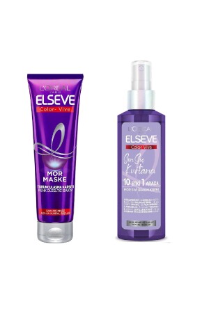 MNZ-Loreal Paris Anti-Orange Purple Mask 150 مل & Anti-Orange Hair Spray 150ml 3600525039133 - Elseve