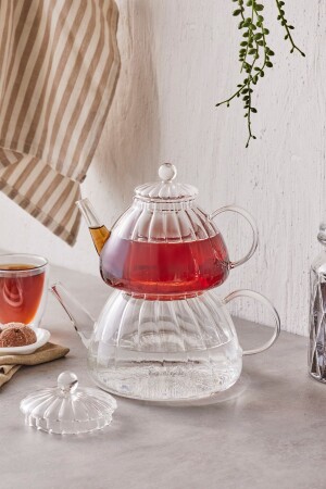 MNZ-Lori Borosilicate صانع شاي من الزجاج - Karaca