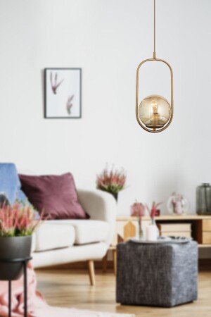 MNZ-Lorin Single Antique Honey Glass عصرية مصباح اللقاء المطبخ غرفة المعيشة مصباح اللقاء الوقود 3537-01-01-FR - Apliqa