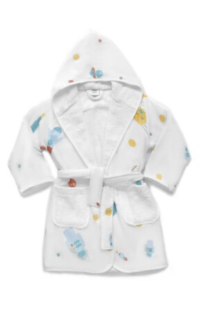 MNZ-Lost In Space الفضاء موضوع الحمام العضوي 2-4 سنوات TMBBR101 - HAPPY FOLKS PROJECT