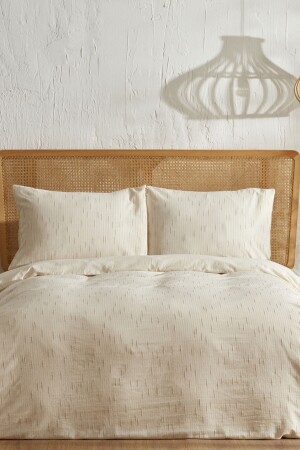 MNZ-Lotus 100% القطن الواحد غطاء القماش مجموعة بيج 200. 22. 01. 0145 - Karaca Home