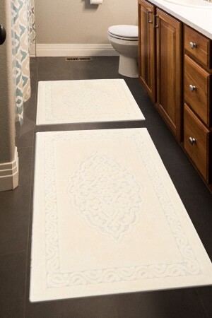 MNZ-Lotus 2 قطعة قطعة قطعة الحمام ، كريم حمام المطبخ مجموعة لوتوس01 - Madame Clean Home