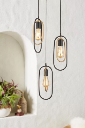 MNZ-Lotus 3-piece Round Antique Modern Pendant Lamp Kitchen غرفة النوم غرفة المعيشة مصباح اللوم المسبق 3704-3Y-FR - Apliqa