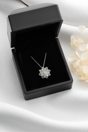 مقعد زهرة من طراز MNZ-Lotus في 925 صناديق ضوء فضية - Silvano Jewelry