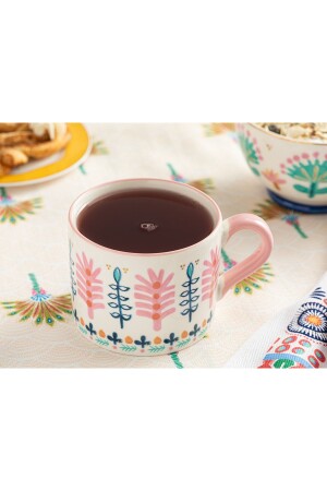 MNZ-Love Adore العظام الجديدة الصينية كأس 440 مل الوردي 10037914 - English Home