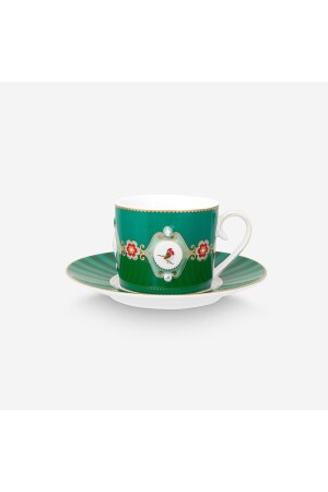 (MNZ-Love Birds) كوب شاي من البورتسلان الأخضر 200 مليل - Pip Studio