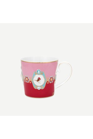 طيور الحب (MNZ-Love Birds) حمراء الوردية البورتسلين كوب 250 مل 51002026 - Pip Studio