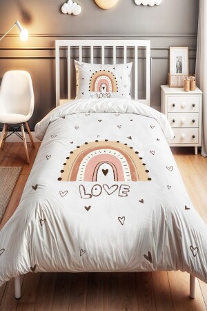 MNZ-Love Rainbow نمط واحد الأطفال الأطفال غطاء غطاء - Evpanya