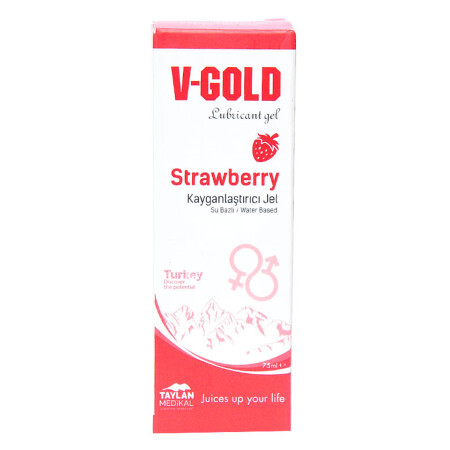 MNZ-Lubricant Gel Strawberry 75 مل - V-Gold