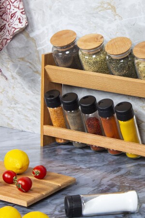 مجموعة من العطور من طراز MNZ-Lucca، ووقوف خشبي، وكمات الفراغ، وحدة العطور KWL0004 - KukiWood