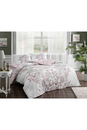 (MNZ-Lucy Ranforce Duvet Cover Set) (لوسي- ((اللون الوردي) - Taç