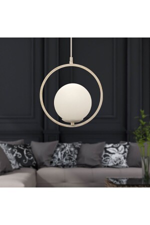 MNZ-Luis واحد لامباً معلق أبيض مُسح الزجاج الأبيض مصباح معلق عصري المطبخ غرفة المعيشة مصباح معلق شمعة 3538-01-WH - Apliqa