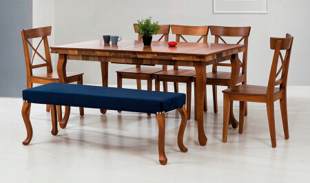 مجموعة من طاولات الطعام الكبيرة MNZ-Lükens - الجوز - Cadde Yıldız