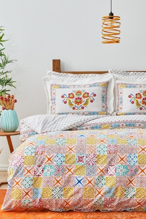 MNZ-Lumina Yellow 100% Cotton Double Duvet Cover Set 200 18. 01. 0636 - Karaca Home