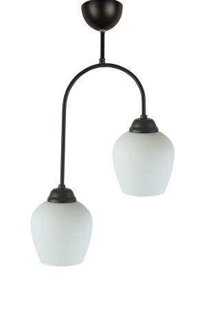 MNZ-Luna تصميم خاص غرفة المعيشة - المطبخ - غرفة النوم اللون الأسود الأبيض 110 زجاج 2 قطعة شمعة LNA83 - Modavize