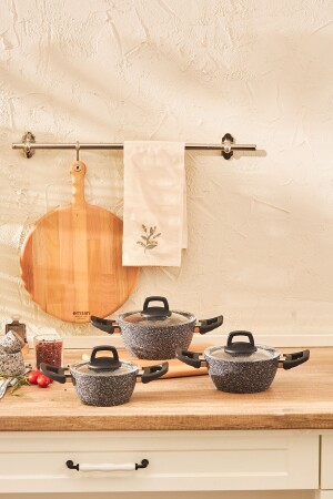 MNZ-Luna 6 Piece Midi Kitchen Set - Emsan