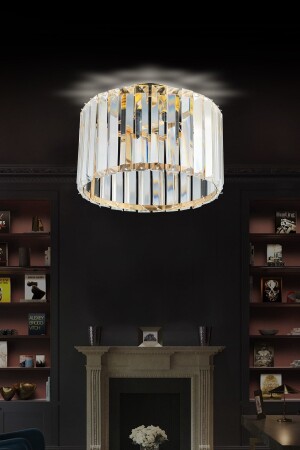 MNZ-Lux Crystal Placemat Gold Candlelier LUNAIAL012-600 - Luna Lighting