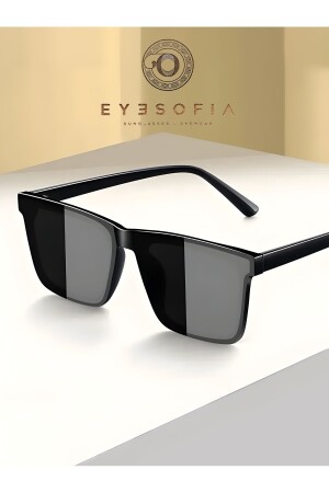 نظارات شمسية سوداء من نوع MNZ-Lux Unisex - Eyesofia
