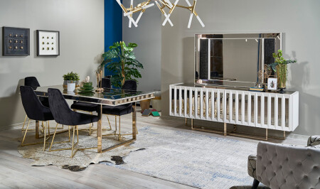 غرفة الطعام الفاخرة من طراز MNZ-Luxe - Cadde Yıldız