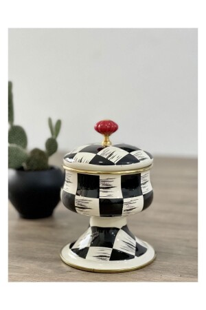 MNZ-Luxe Enamel Makenzi Bowl الكبير مع الغطاء 8681145088447 - ACAR