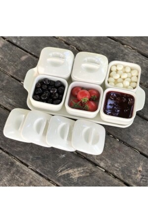 MNZ-Luxury 6-piece Covered Breakfast Bowl Set مع صناديق و مجموعة الإفطار 0909180209051 - Pembelia Life