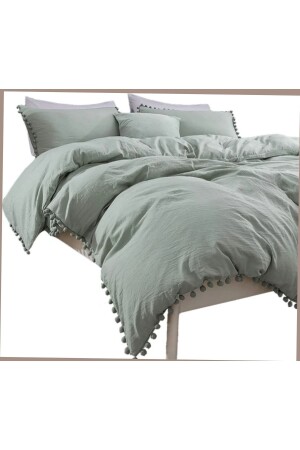 MNZ-Luxury Cotton Fabric Duvet Cover مجموعة من الأقمشة، مجموعة من أغطية الأقمشة ذات الأقمشة الواحدة - AYZEN HOME