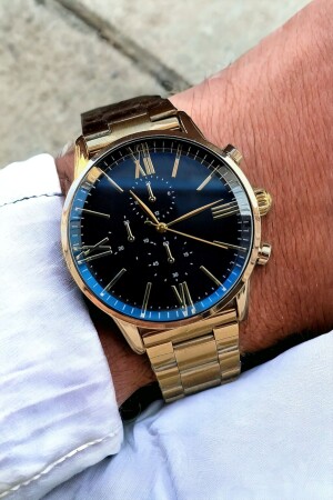 MNZ-Luxury رياضي معدني ساعة المساواة للرجال DARKB-05 - DARK BLANC