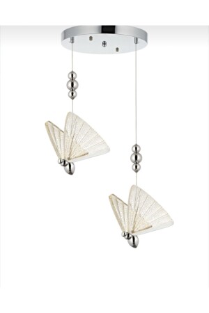 MNZ-Luxury مصباح معلق الفراشة الحديثة LED Chandelier Chrome 2 LED Chandelier burenze1076 - burenze