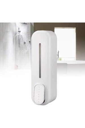 MNZ-Luxury Wall Mounted Liquid Soap Dispenser مصدر صابون فاخر أبيض أسود - Genel Markalar