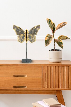 MNZ-LW-23 مضيئة مائدة من الفراشة الكريستالية الماسية المتحفية الرومانسية أكريليك أدى ليلا ضوء الفضة - Torima