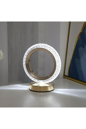 MNZ-Lw-24 قابل للتشغيل مستديرة كريستال الماس طاولة مصباح أكريليك أدى ليلا LW-24 - Torima