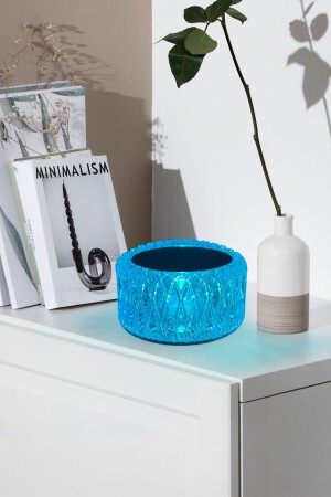 MNZ-Lw-9 مرشح مائدة كريستال الماسية المتحركة لمسة اللاصقة الرومانسية الأكريليك أدى ضوء الليل - Torima