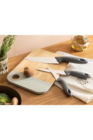 MNZ-Lydia Steel 3-piece Knife Set 19-22-27 سم سم الرمادي TYC00717641680 - English Home
